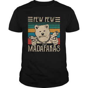 Akita Inu Pew Pew MadafakasShirt